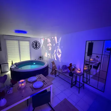 Eden Spa, Bien Etre , Patio De Standing Barbecue - Tv Xl Cinesport, Lit Q-size, Wifi, P-gratuit En アパートホテル 4*