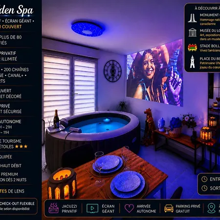 アパートホテル Eden Spa, Bien Etre , Patio De Standing Barbecue - Tv Xl Cinesport, Lit Q-size, Wifi, P-gratuit En Avion