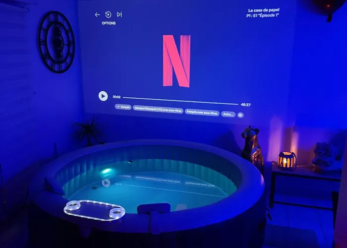 Eden Spa, Bien , Patio De Standing Barbecue - Tv Xl Cinésport, Lit Q-size, Wifi, P-gratuit En Résidence Appart hôtel Avion